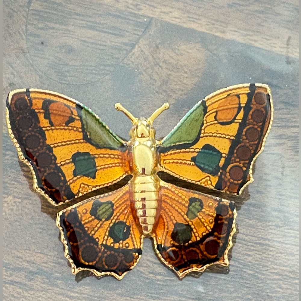 Colorful  costume Butterfly Brooch